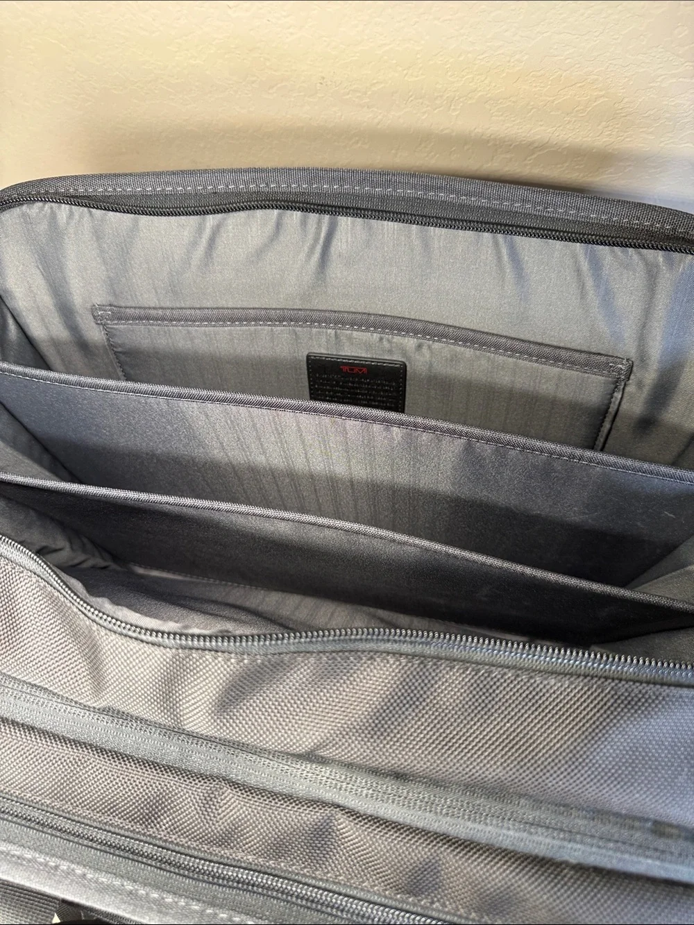 Tumi Dark Gray Laptop Briefcase Alpha Expandable